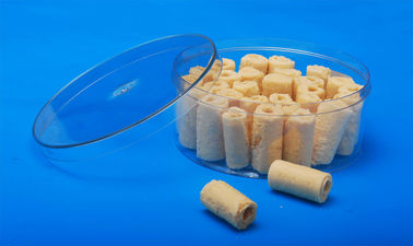 Transparent PET Plastic Jars Crown Lid Sealing Type Round Shape 80G