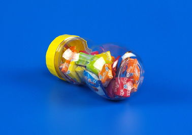 empty square plastic pet can for food packaging with screw cap and alu eoe