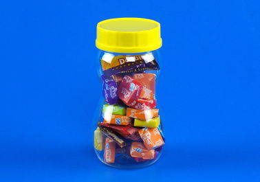 empty square plastic pet can for food packaging with screw cap and alu eoe