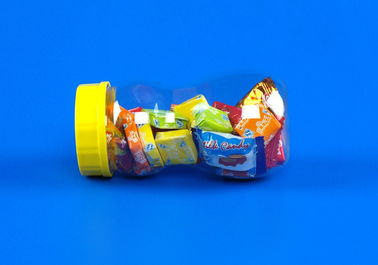 empty square plastic pet can for food packaging with screw cap and alu eoe
